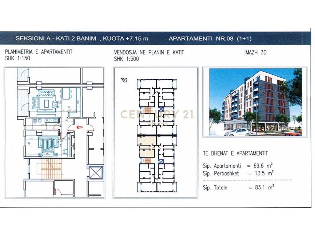 Foto e Apartment në shitje Instituti Bujqesor, Kamëz, Tiranë