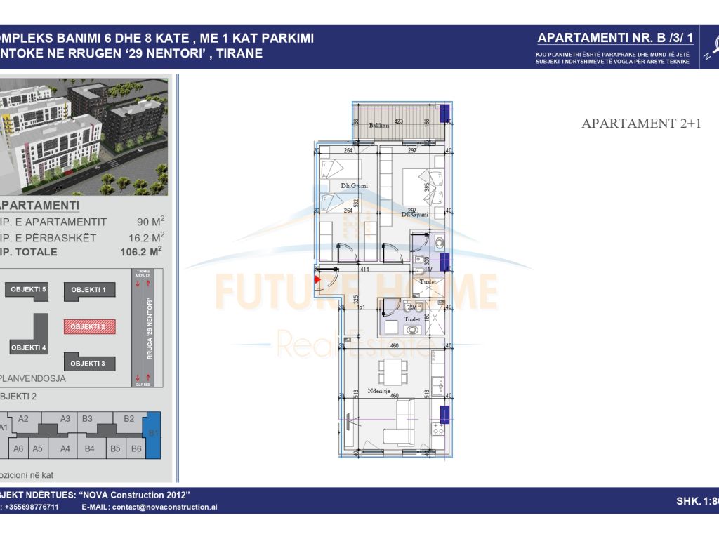 Foto e Apartment në shitje Dogana, tirane, Tiranë