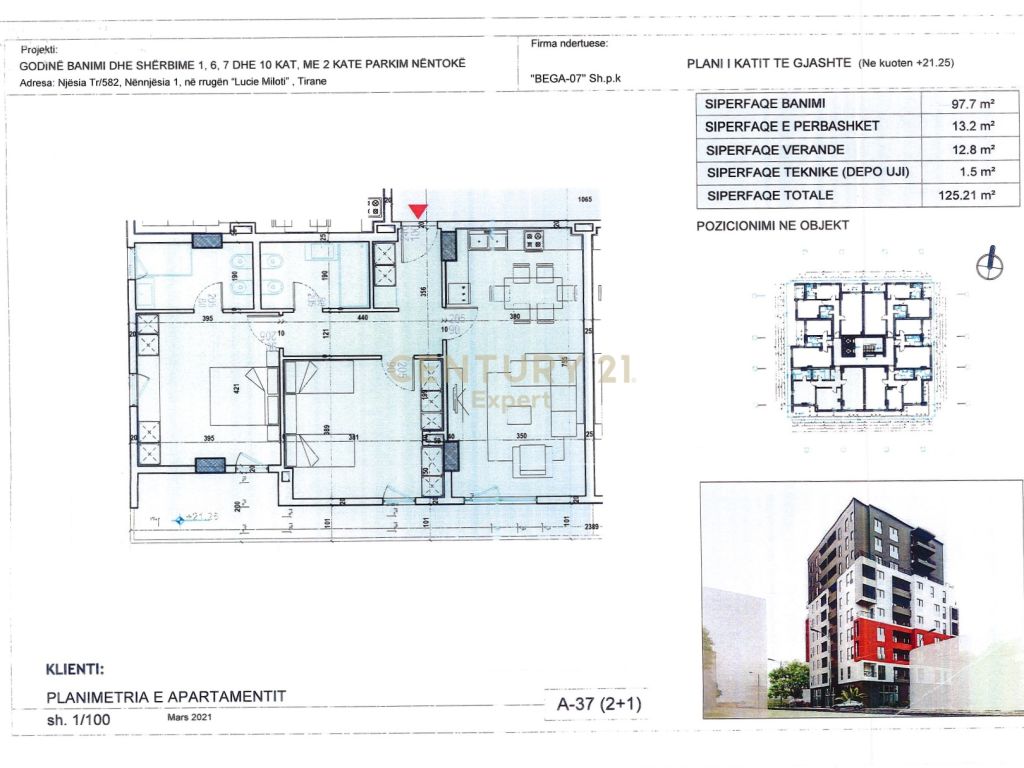 Foto e Apartment në shitje Rruga 5 Maji, Rruga Lucie Miloti, Tiranë