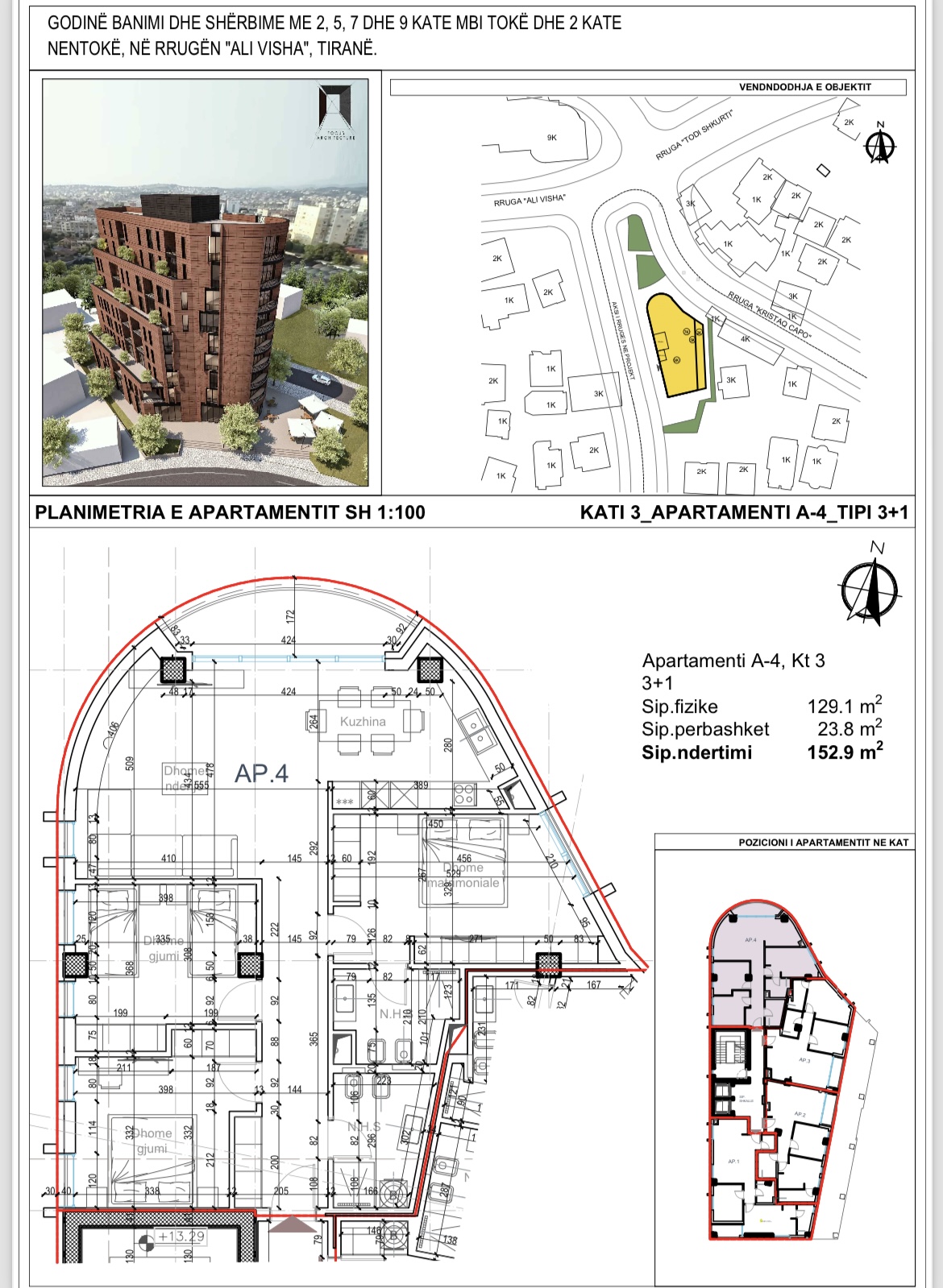 Foto e Apartment në shitje Qytet studenti, Rruga ali visha, Tiranë