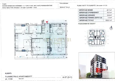 Foto e Apartment në shitje Rruga 5 Maji, Rruga Lucie Miloti, Tiranë