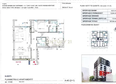 Foto e Apartment në shitje Rruga 5 Maji, Rruga Lucie Miloti, Tiranë