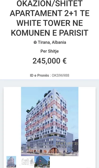 Foto e Apartment në shitje Komuna e Parisit, Tiranë