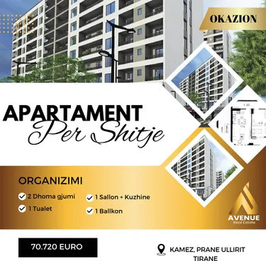 Foto e Apartment në shitje kamez, rruga teuta, Tiranë