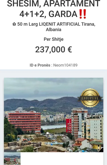 Foto e Apartment në shitje Bulevardi Nene Tereza, Tiranë