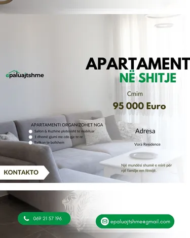 Foto e Apartment në shitje Rruga Bashkia, Vorë, Tiranë