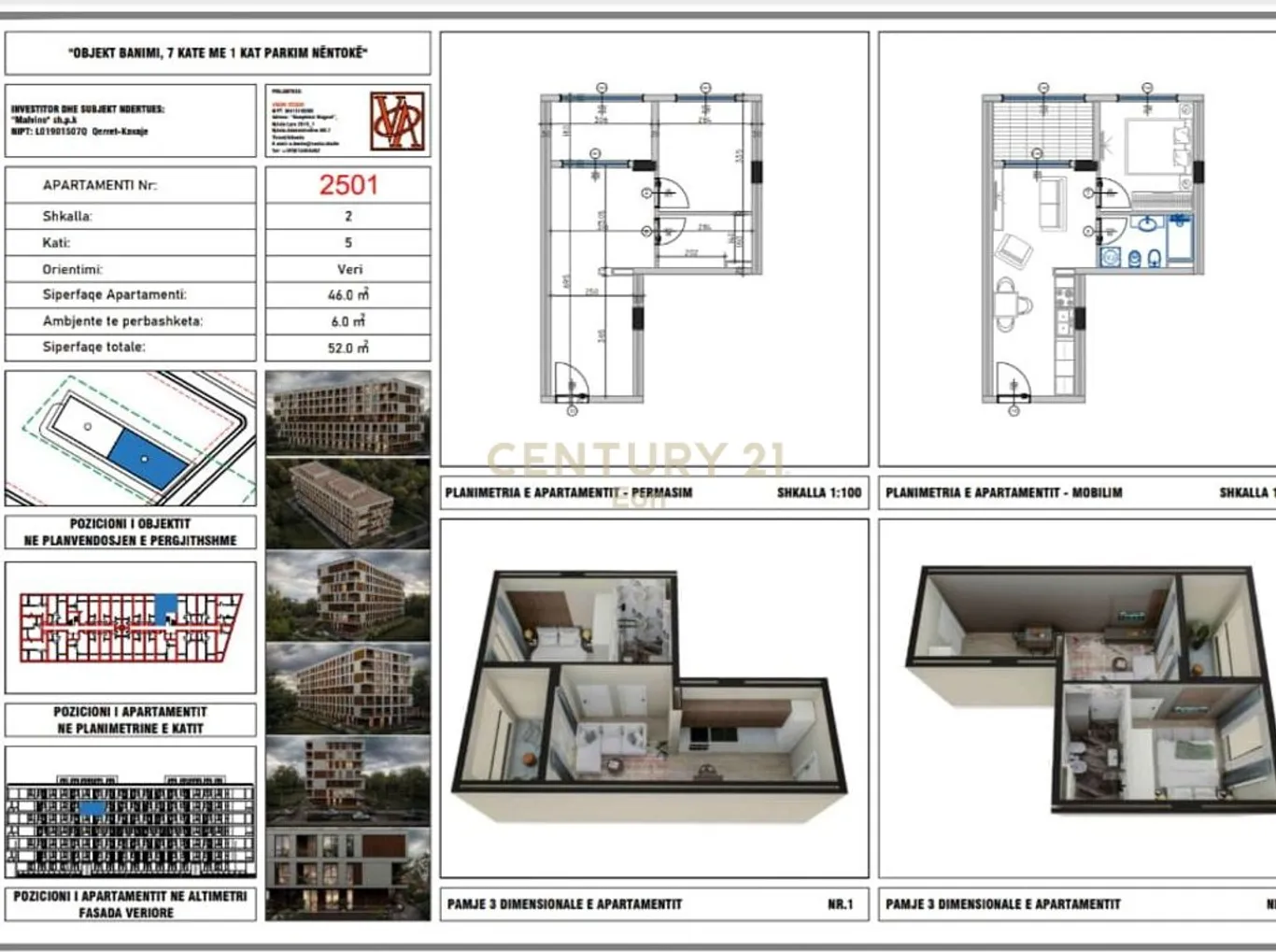 1+1 Apartment in Qerret, Durrës in the Vista Mare Residence in Qerret!