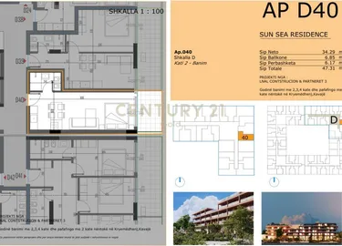 Foto e studio në shitje Sun Sea Residence, Golem, Durrës