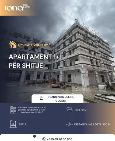 1+1 Apartment for Sale – Rezidenca Ulliri, Golem