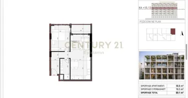 Fotografie Byt na prodej Rezidenca Mes Pishave, Mali i Robit, Durrës