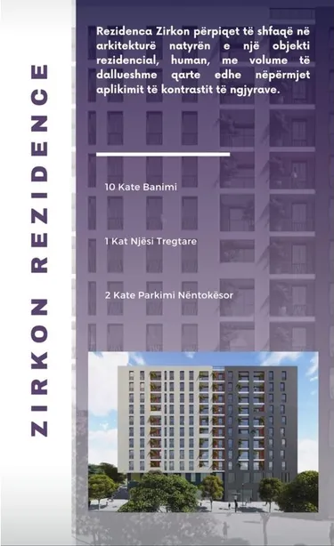 Foto e Zyrë në shitje Zirkon Residence, Rruga Kongresi i Manastirit, Tiranë